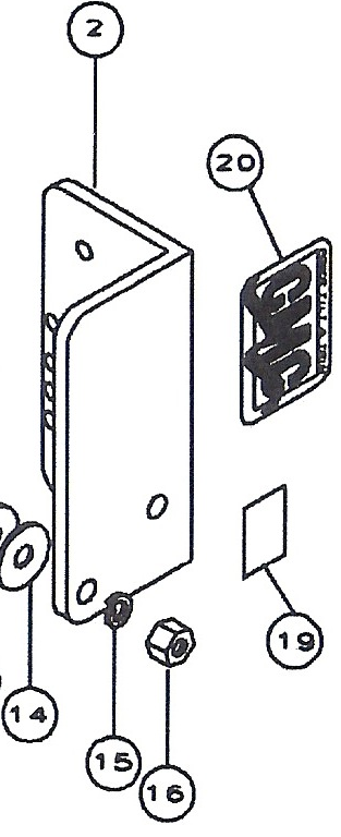 #02 PT-130 Starboard Side Motor Rail CMC-51013